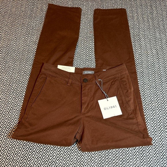 DL1961 Ivan Slim Chino Pant Pinecone Brown | Sz 28x32 | NWT - Picture 2 of 8